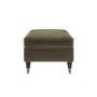 Ramona Footstool In Khaki Velvet 
