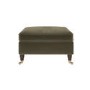 Ramona Footstool In Khaki Velvet 