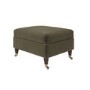 Ramona Footstool In Khaki Velvet 