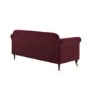 Burgundy Velvet 3-Seater Sofa - Ramona