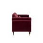 Burgundy Velvet 2-Seater Sofa - Ramona