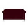 Burgundy Velvet 2-Seater Sofa - Ramona