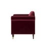 Burgundy Velvet Armchair - Ramona