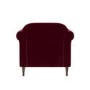 Burgundy Velvet Armchair - Ramona