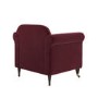 Burgundy Velvet Armchair - Ramona