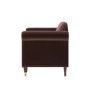 Chocolate Brown Velvet Armchair - Ramona