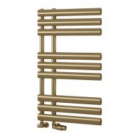 Reina Chisa Brass Designer Towel Radiator - 820 x 500mm