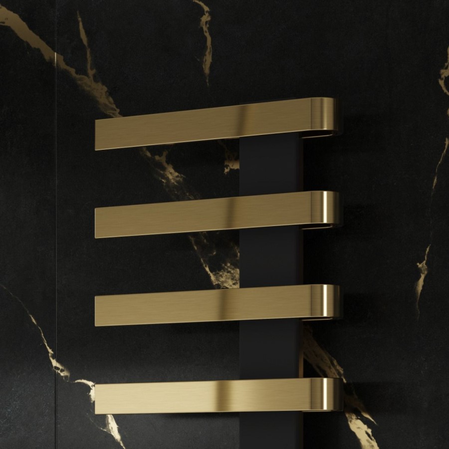 Reina Panaro Brass Designer Towel Radiator - 1100 x 500mm