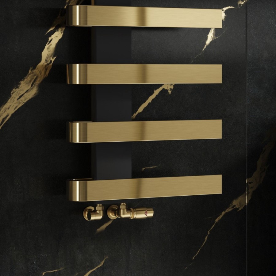 Reina Panaro Brass Designer Towel Radiator - 1100 x 500mm