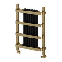 Reina Regina Black Designer Column Radiator with Towel Rail 800 x 550mm