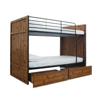 LPD Rocco Vintage Oak Bunk Bed with Underbed Storage Drawers