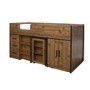 LPD Rocco Vintage Oak Midsleeper Bed with Storage