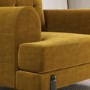 ALMOST PERFECT - Mustard Velvet Armchair - Rosie