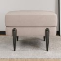 ROE007 Small Beige Fabric Footstool - Rosie