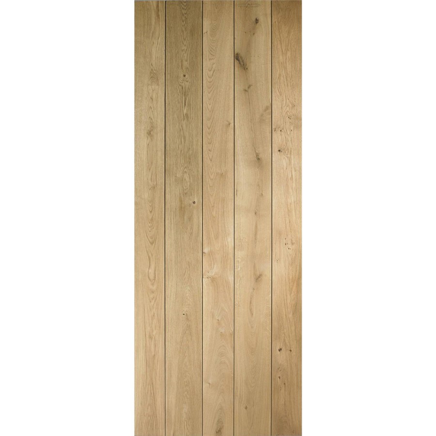 Rustic Oak Ledged Internal Door - Unfinished, 1981 x 610 x 40 mm