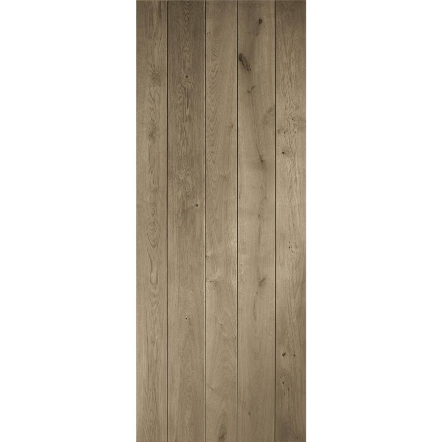 Rustic Oak Ledged Internal Door - Unfinished, 1981 x 610 x 40 mm
