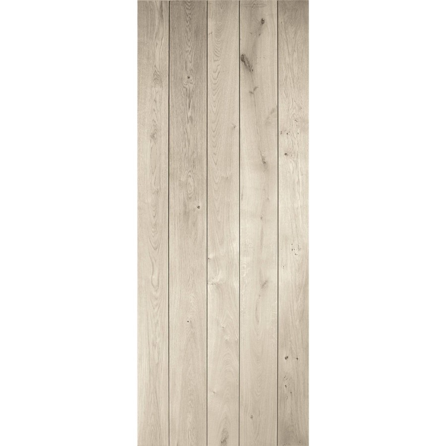 Rustic Oak Ledged Internal Door - Unfinished, 1981 x 610 x 40 mm