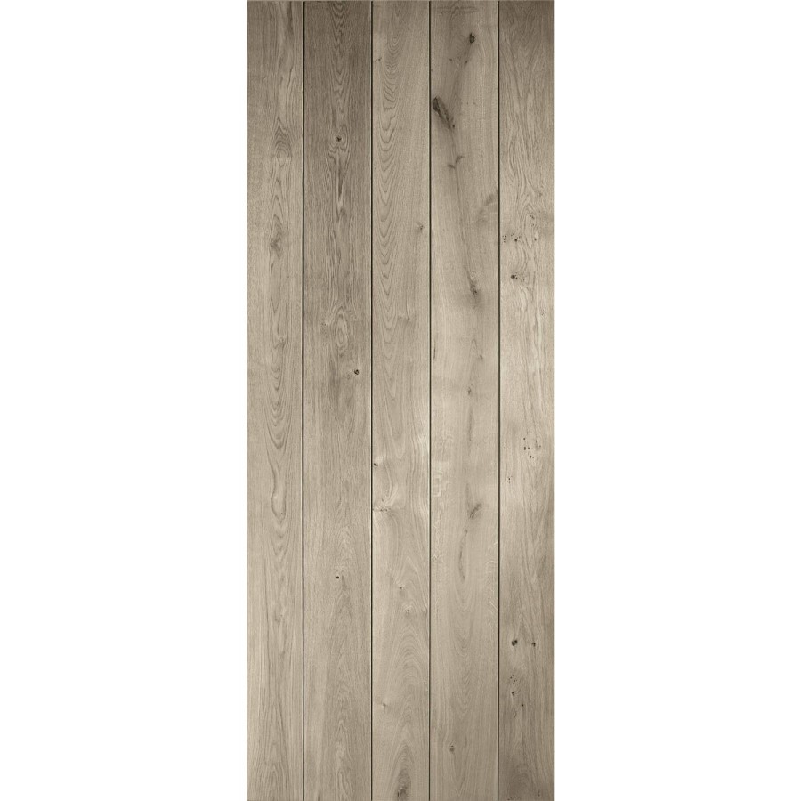 Rustic Oak Ledged Internal Door - Unfinished, 1981 x 610 x 40 mm