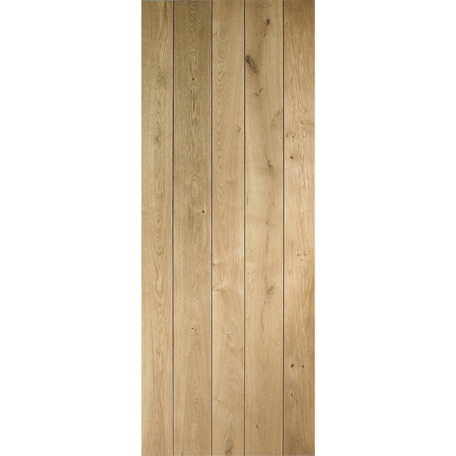Rustic Oak Ledged Internal Door - Unfinished, 1981 x 610 x 40 mm