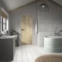 Rustic Oak Ledged Internal Door - Unfinished, 1981 x 610 x 40 mm