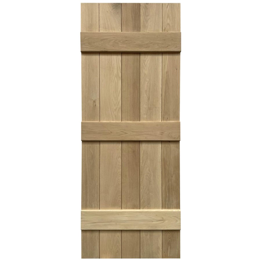 Rustic Oak Ledged Internal Door - Unfinished, 1981 x 610 x 40 mm