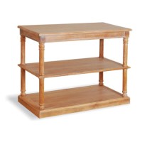 Venice Console Medium Teak Washstand with 2 Open Shelves