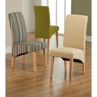 World Furniture Roma Fabric Dining Chair in Cream