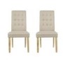 LPD Roma Beige Pair of Dining Chairs
