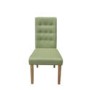 LPD Roma Green Pair of Dining Chairs