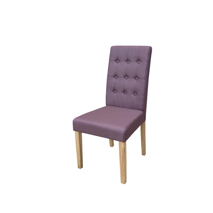 LPD Pair of D Roma Plum Dining Chairs