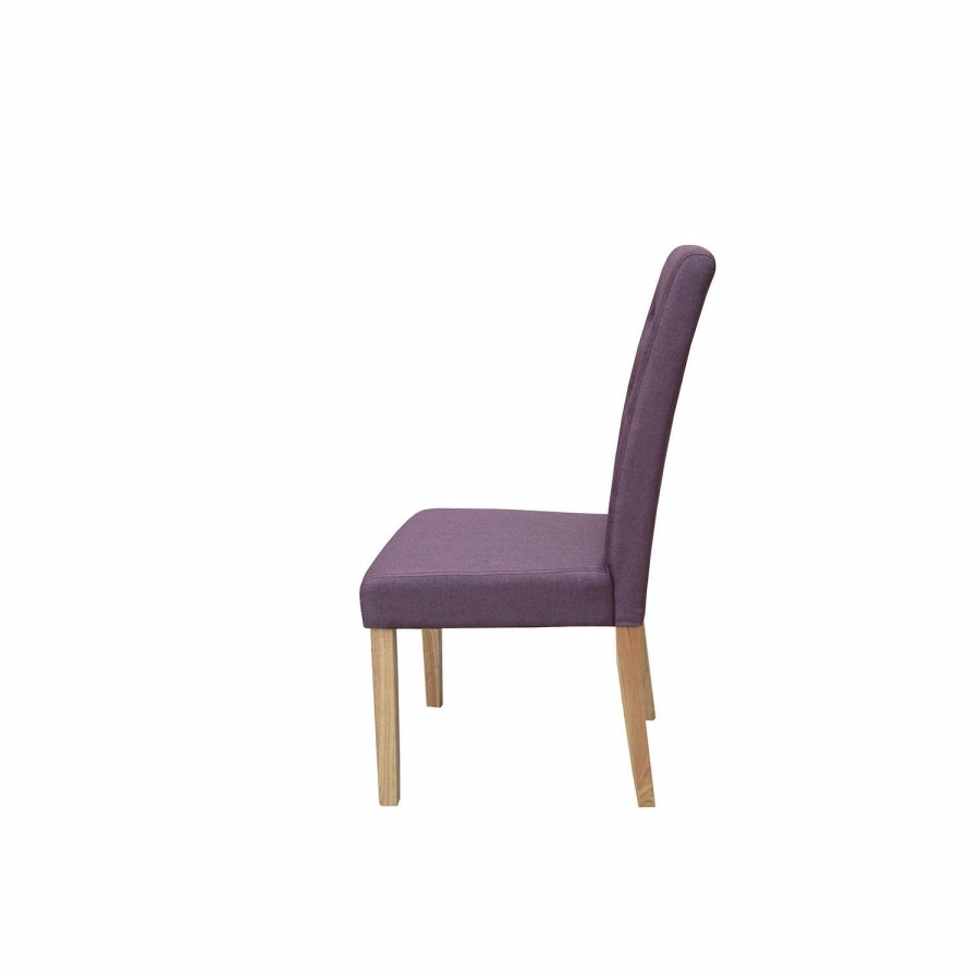 LPD Pair of D Roma Plum Dining Chairs