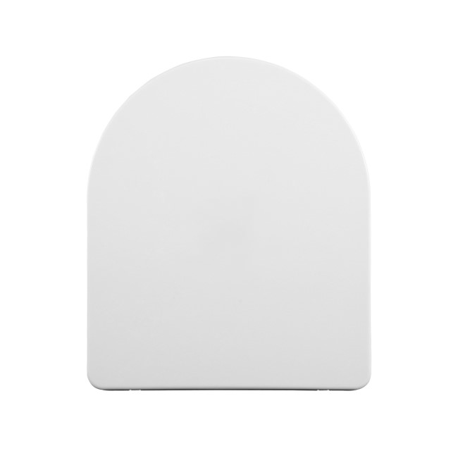 White Round Soft Close Toilet Seat with Quick Release - Roma