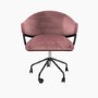 Pink Velvet Dressing Table Chair - Ronnie