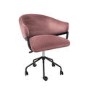 Pink Velvet Swivel Office Chair - Ronnie