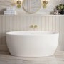 Matt White Freestanding Double Ended Bath 1500 x 725mm - Rosa