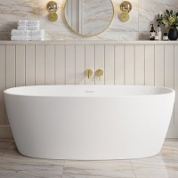 Matt White Freestanding Double Ended Bath 1700 x 760mm - Rosa