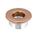 Brushed Bronze Round Basin Overflow Cover - Ashford