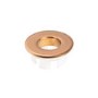 Brushed Bronze Round Basin Overflow Cover - Ashford