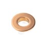 Brushed Bronze Round Basin Overflow Cover - Ashford