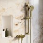 Brushed Brass 3 Function Round Slide Rail Kit - Arissa