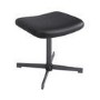 Black Faux Leather Office Chair with Footrest - Rowan