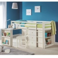 Julian Bowen Roxy Mid Sleeper Bed in Stone White