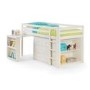 Julian Bowen Roxy Mid Sleeper Bed in Stone White