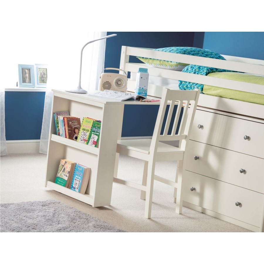 Julian Bowen Roxy Mid Sleeper Bed in Stone White