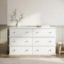 Large Beige 6 Drawer Chest of Drawers - Ralph
