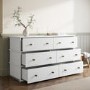 Large Beige 6 Drawer Chest of Drawers - Ralph