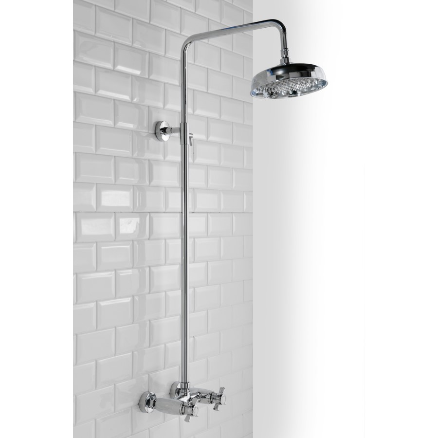 Round Riser Rail Shower