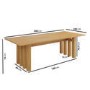 Large Solid Oak Rectangular Dining Table - 240cm - Seats 6 - 8 - Roe