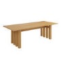 Large Solid Oak Rectangular Dining Table - 240cm - Seats 6 - 8 - Roe