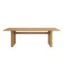 Large Solid Oak Rectangular Dining Table - 240cm - Seats 6 - 8 - Roe